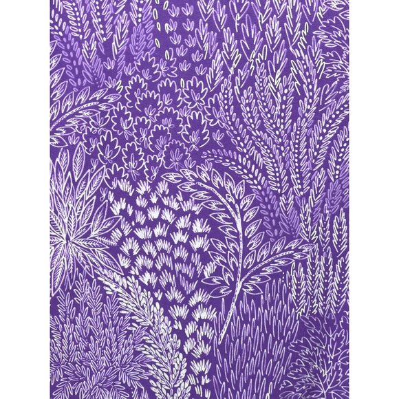 Talbots Cotton Crewneck Short Sleeve Tee in Deep Lavender/White Mp - Picture 6 of 8